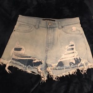 Denim shorts
